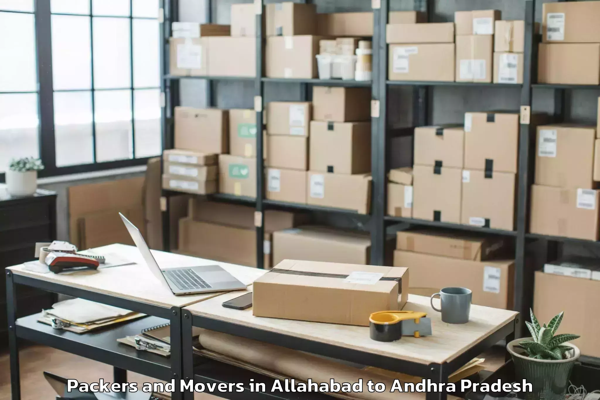 Quality Allahabad to Vemuru Packers And Movers